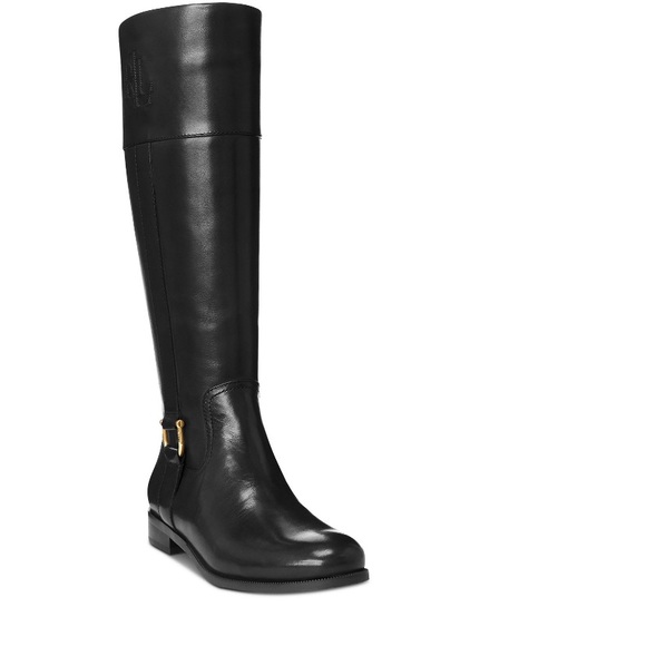 Lauren Ralph Lauren Bernadine Black Boots Sz:5B - Picture 2 of 13